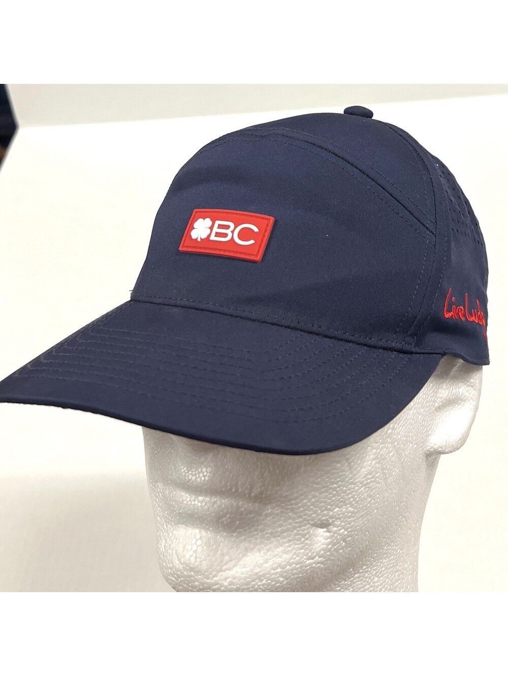 Black Clover Golf Hat Live Lucky Top Golf Logos Meshback Snapback BC - READ
